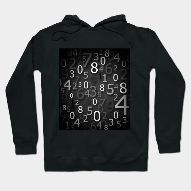 numbers background Hoodie by Spinkly